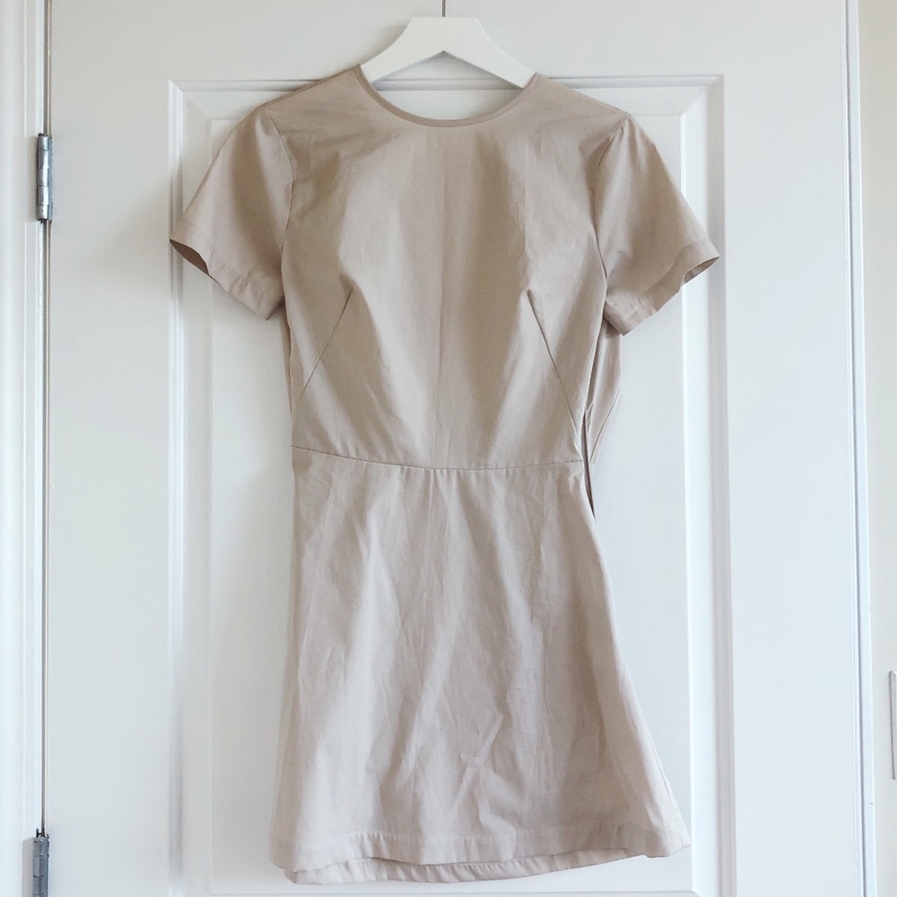 The Fashion Club Khaki Backless Soo Joo Dress